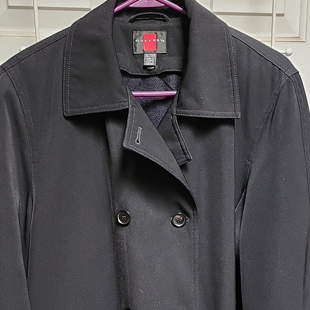 Womens Trench Coat With Removable Liner - Picture 3 of 16